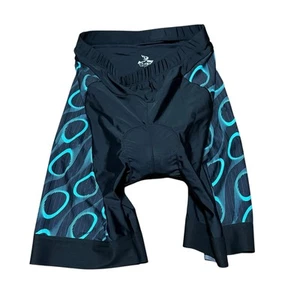 Pantalones Cortos de Ciclismo Beroy Para Mujer Talla XL Bicicleta Secado Rápido Acolchados Negro y Azul - Imagen 1 de 6