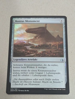MTG Bontu's Monument Amonkhet German Foil NM - Image 1 of 2