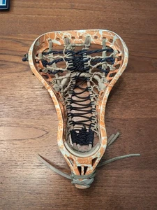 Vintage Gait Triton Custom Lacrosse Head Dyed Orange Rock It Pocket Strung - Picture 1 of 8