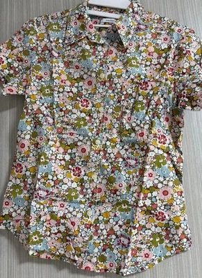 Blusa Floral Cacharel Talla I34 Camisa Manga Corta Foto 1 de 3