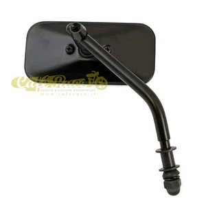 Specchio moto specchietto nero rettangolare con attacco per harley Davidson - Picture 1 of 2