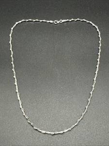 Vintage 16" Sterling Silber Weinrebe Kette Halskette 925 R26 - Bild 1 von 5