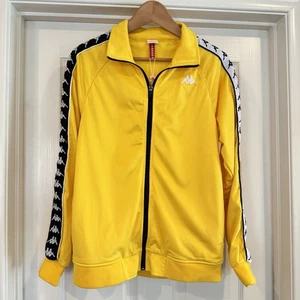 Kappa 222 Banda Carambie Yellow Track Jacket Men’s Medium Full Zip Streetwear - Picture 1 of 14