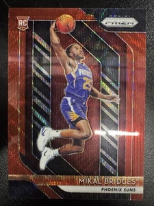 2018-19 Panini Prizm - Mikal Bridges #289 Ruby Wave Prizm (RC) - Picture 1 of 2