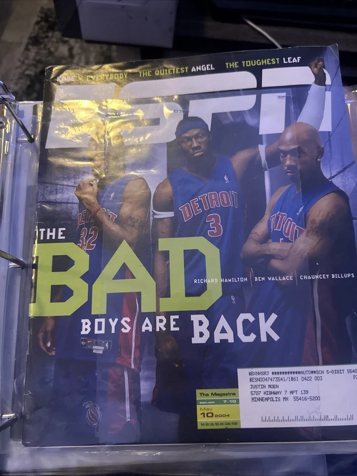 ESPN The Magazine - 10 de maio de 2004 - The Bad Boys Are Back Detroit Pistons - Imagem 1 de 1