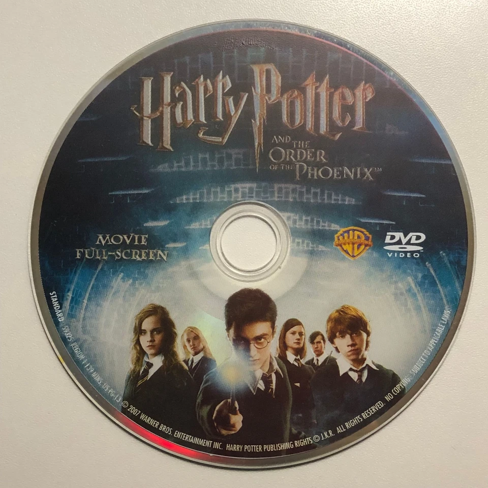 Warner Bros Harry Potter And The Order Of The Phoenix DVD Full Screen Disc - Image 1 of 1