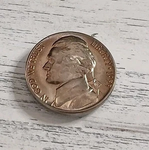 Níquel Jefferson 1955-D BU dorado - buenos pasos ~ ¡Envío gratuito! #1 - Imagen 1 de 6