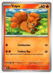 Pokemon Obsidian Flames 028/197 Vulpix - Picture 1 of 1
