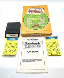 Championship Tennis Intellivision Mattel 1979 Europe Pal Tested Working - Imagen 1 de 5