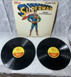 Kellogg’s Superman Comics Vinyl Original Radio Broadcast Volume 3 4 VINTAGE EX+ - Picture 1 of 5