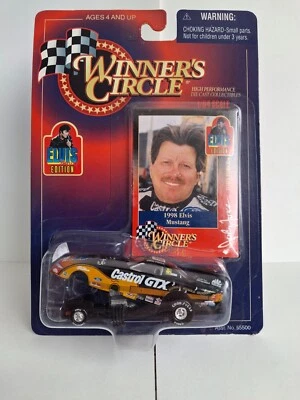 John Force's 1998 Ford Mustang Castrol GTX Elvis Funny Car Winner's Circle 1:64 - Image 1 of 2