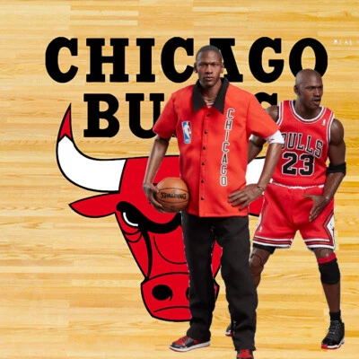 Telón de fondo 1/6 Michael Jordan 15"X15" - Ideal para 1/6 Jordan Scottie Pippen Bulls Foto 1 de 3