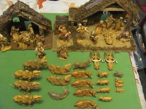 Lote de 2 Juegos de Natividad de Navidad Fontanini Italianos de Colección. Hecho en Italia. - Imagen 1 de 21