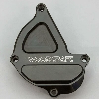 YAMAHA 2017-18 FZ10 WOODCRAFT GATILLO ENCENDIDO MOTOR CUBIERTA PROTECTOR ALMOHADILLA NEGRA Foto 1 de 4
