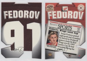 1997-98 Pacific Paramount Big Numbers Sergei Fedorov #8 HOF