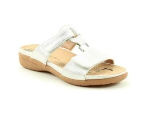 Heavenley Feet Megan Damen Sandalen Weiß Silber Softex Comfort UK 3,5 EU 37 - Bild 1 von 3