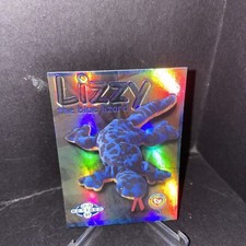 TY Beanie Babies BBOC Card Series 2 Retired BLUE LIZZY the Lizard  (BLUE)