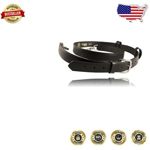 Durable Firefighter's Radio Strap - 1.25'' Leather Belt with Adjustable Length - Picture 1 of 2
