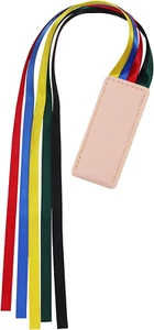 Bible Ribbon Bookmark Artificial Leather Multiple Page Marker with 5 Color Ribbo - Picture 1 of 12