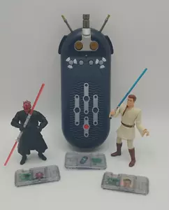 1998 Star Wars CommTech Reader 3 Chips 2 Figures - Picture 1 of 12