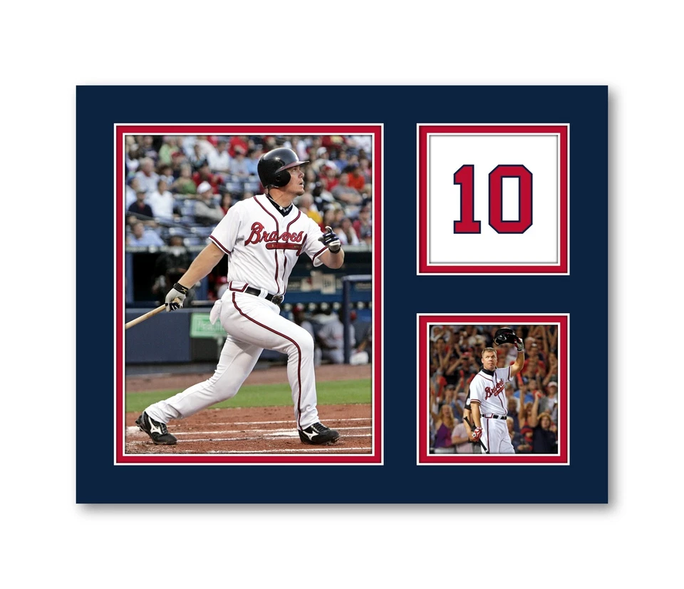 Foto collage CHIPPER JONES ATLANTA BRAVES béisbol 8x10 11x14 o 16x20 Foto 1 de 4