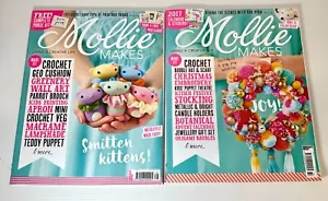 Lot 2 Mollie Makes Magazines 72 & 78~ Includes Exclusive Papers~No Gifts~Crafts - Foto 1 di 3