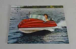 Prospektblatt Ernst Himmelein Motor-Sportboot BLITZ Stand ca. 60er Jahre - Picture 1 of 2