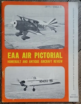 Revista folleto de revisión de aviones antiguos construidos en casa EAA Air Pictorial 1966 de colección Foto 1 de 4
