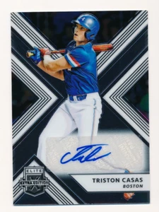 2018 Panini Elite Extra Edition Opti-Chrome Signatures #/99 Triston Casas Auto - Picture 1 of 2