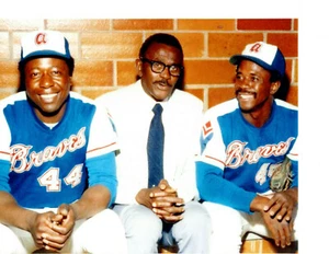 BOLSO HANK AARON PAIGE ATLANTA BRAVES 8X10 FOTO BÉISBOL CORTE GEORGIA EE. UU. - Imagen 1 de 1