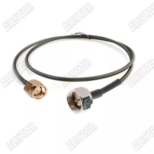 10x Cable coleta coaxial tipo F macho a SMA RG174 baja pérdida 25 cm para wifi - Imagen 1 de 3