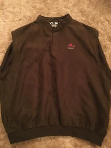 Men's Zero Restriction Golf Outerwear Brown Lightweight Microfiber Vest XL - Picture 1 of 6