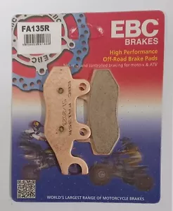 EBC Sintered FRONT Disc Brake Pads (1 Set) Fits SUZUKI DR250 S (1990 to 1995) - Picture 1 of 5