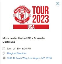Manchester United vs Borussia Dortmund in Las Vegas Tickets Face Value