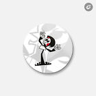 Grim Adventures Cartoon Reaper Scared | 4'' X 4'' Round Decorative Magnet