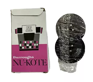 Vintage Burroughs Nu-Kote Typewriter Ribbon BR2 Black/Red - Picture 1 of 2