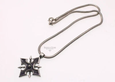 New Alchemy Gothic Arrows Of Chaos Necklace P306 Goth Cybergoth 2001 Purple - Image 1 of 4