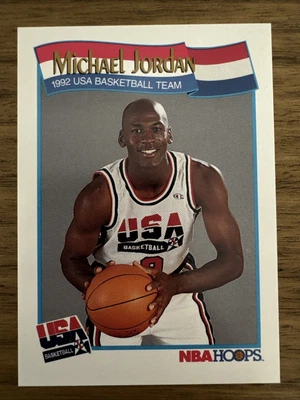 Tarjeta de aros del equipo de baloncesto de Estados Unidos Michael Jordan 1992 NBA Foto 1 de 4