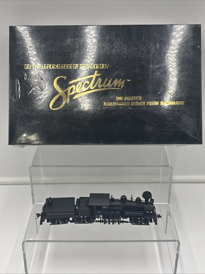 Bachmann 81903 HO Greenbrier & Elk River 80-Ton Wood Cab Three Truck Steam Shay - Image 1 of 4