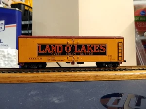 Land Of Lakes 40' Ice Reefer/Tin Side Car Ho Hornhook Couplers Car #6340 No Box - Picture 1 of 6