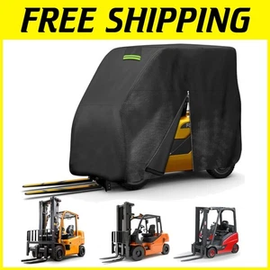 Staplerschutzplane, Sonne Regen Schnee UV-beständig, schwarz - Bild 1 von 9