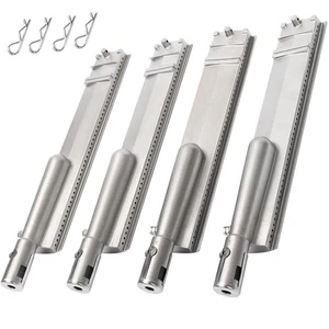 4 Set Heavy Duty Cast Stainless Steel Grill Burners for Bull, Premium Outdoor... - Picture 1 of 8