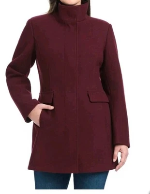 Chaqueta Vince Camuto para mujer roja profunda manga larga bolsillos talla M nueva con etiquetas  Foto 1 de 4