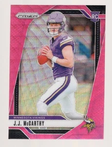J.J. MCCARTHY 2024 PANINI PRIZM PINK WAVE PRIZM RC #400 **MINNESOTA VIKINGS** - Picture 1 of 2