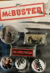 6 McBusted pin badges in original packing - Picture 1 of 1