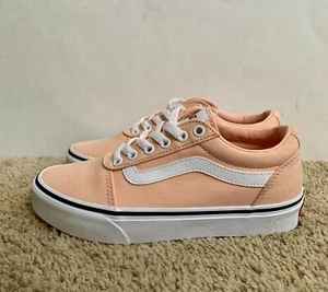 Vans Ward Canvas Sneakers Flesh Pink Youth/Women Size 6 Brand New - Picture 1 of 24