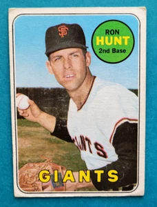 1969 Topps #664 Ron Hunt San Francisco Giants Baseball Card VG - Picture 1 of 2