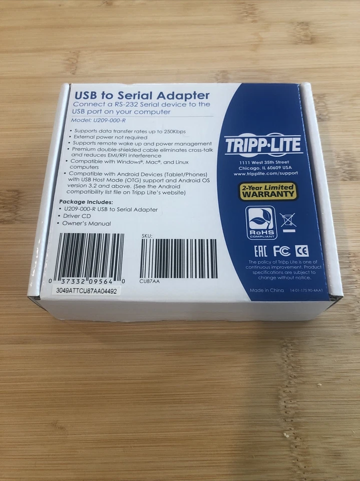 NEW TRIPP LITE U209-000-R USB TO Serial Adapter - Image 1 of 1