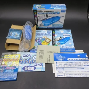 Gameboy Color Mobile Adapter GB Blue Boxed with Manual and Inserts OEM - Picture 1 of 24