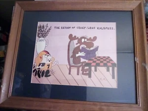 Passepartout & gerahmt Cel von Bullwinkle Jay Ward - KOSTENLOSER VERSAND - Bild 1 von 4